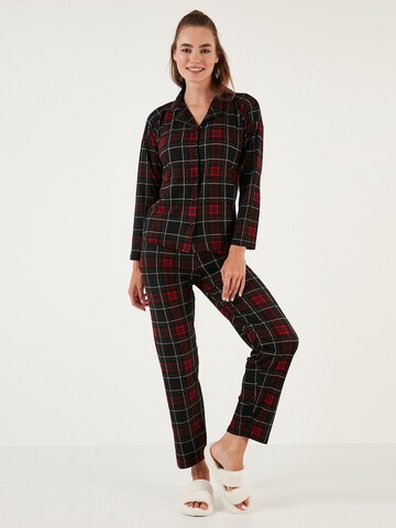 LELA Pajama in Black: front