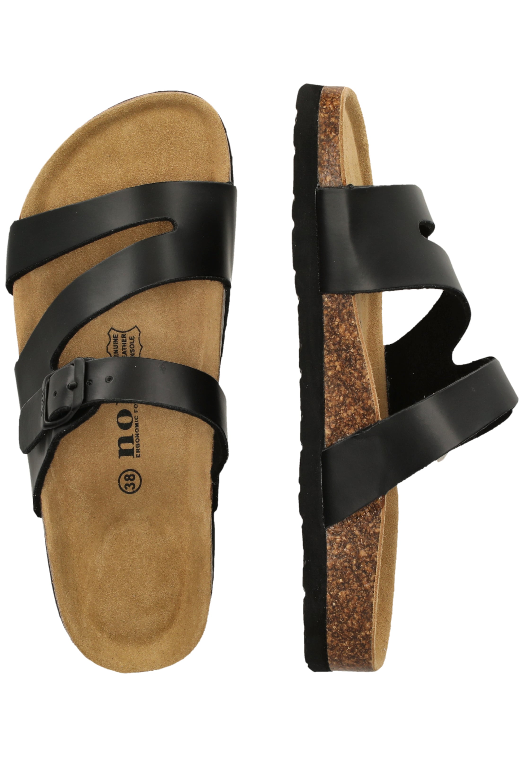 NOU Sandalen 'Barhil V2' in Schwarz