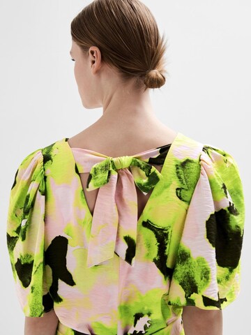 Robe 'Helinda' SELECTED en vert