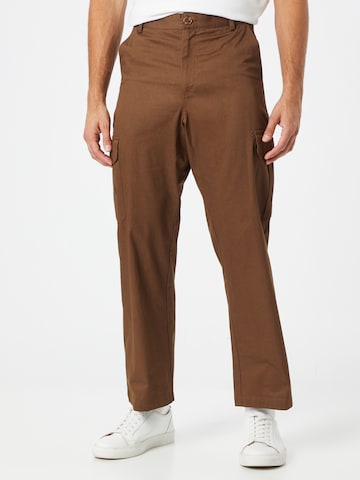 ABOUT YOU - Pantalón cargo 'Sami' en marrón: frente