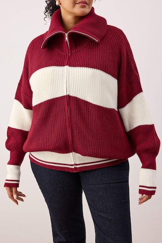 Trendyol Curve - Cárdigan en rojo