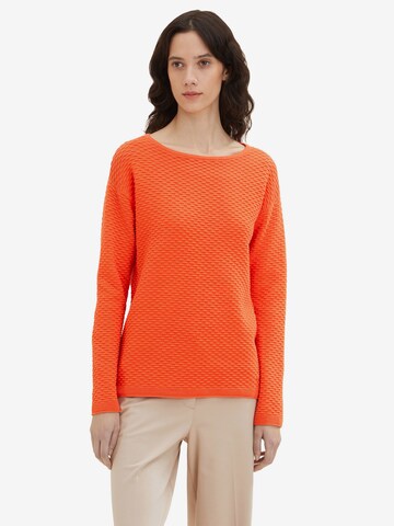 TOM TAILOR Pullover in Orange: predná strana