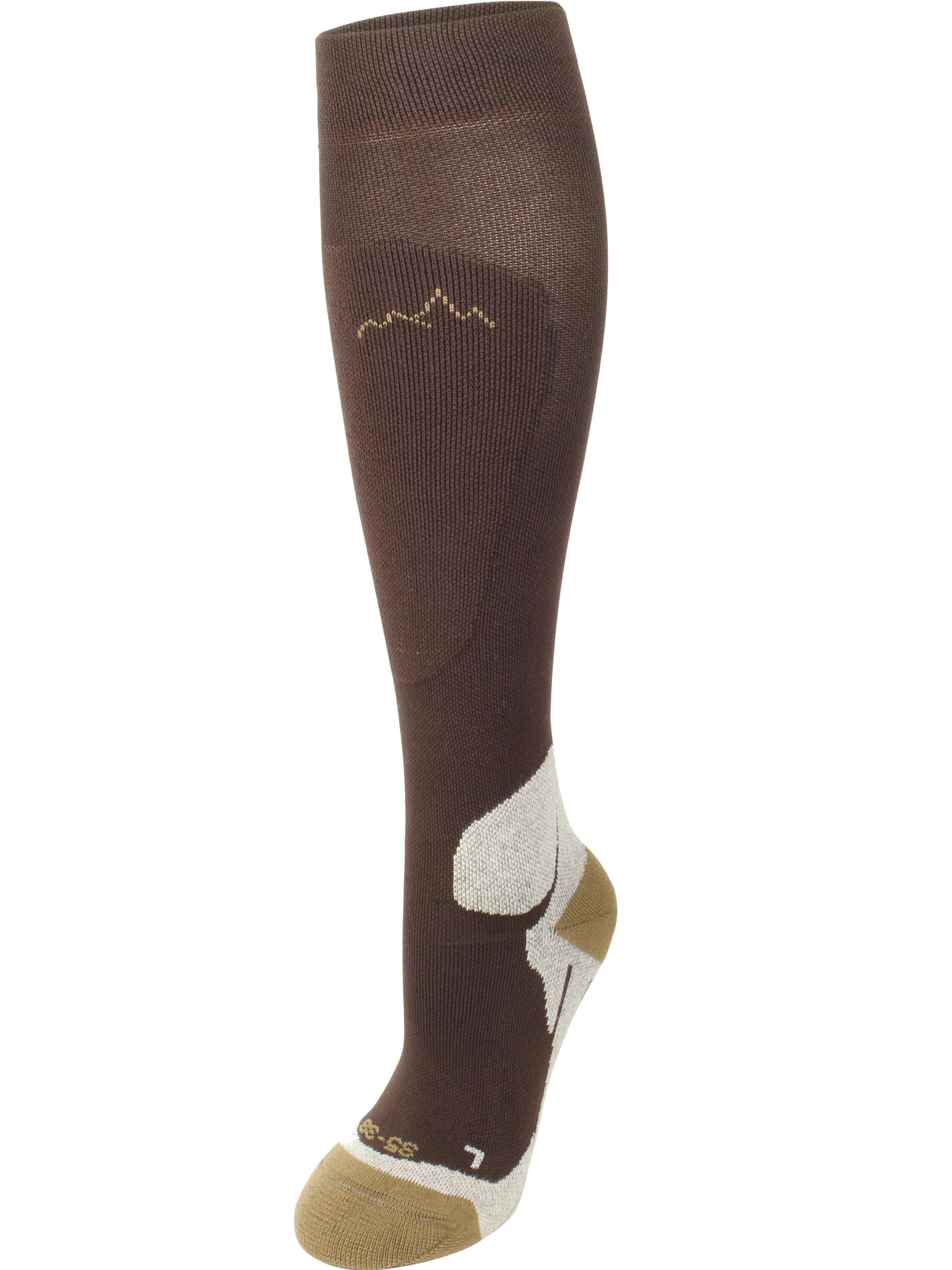 normani Sports socks in Brown: front