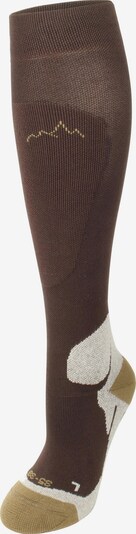 normani Chaussettes de sport en camel / écru / brun foncé, Vue avec produit