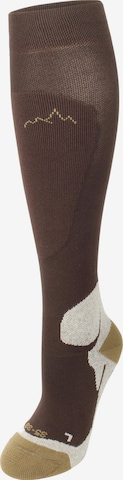 Chaussettes de sport normani en marron : devant