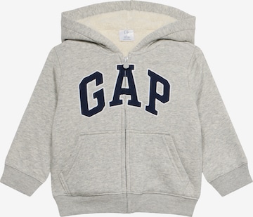 GAP - Sudadera con cremallera en gris: frente