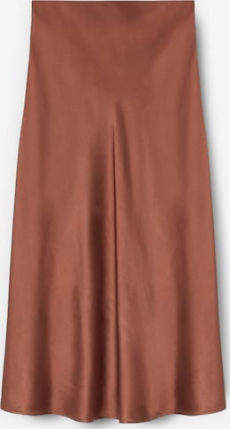 Jupe MOTIVI en marron : devant