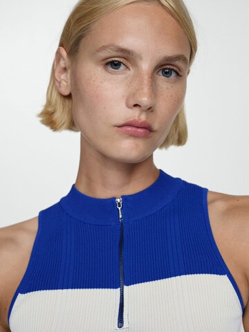 MANGO Knitted top 'SILVIA' in Blue