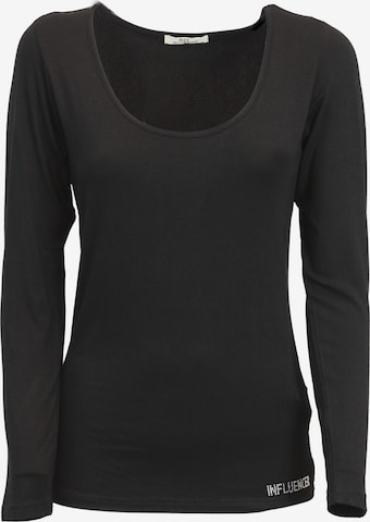 Influencer Shirt in Black: front