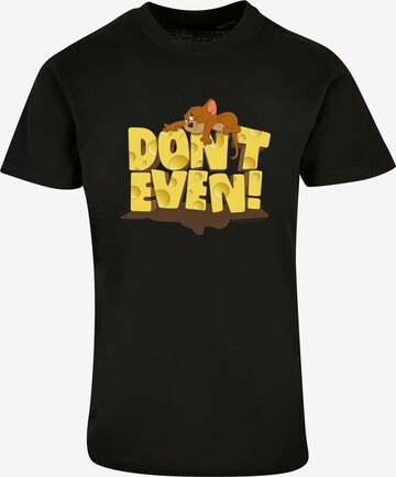 ABSOLUTE CULT Shirt 'Tom and Jerry - Don't Even' in Zwart: voorkant