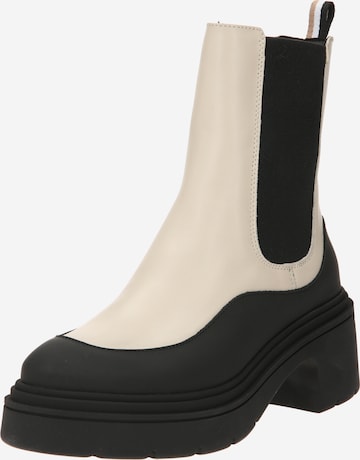 BOSS Black - Botas Chelsea 'Carol' en blanco: frente