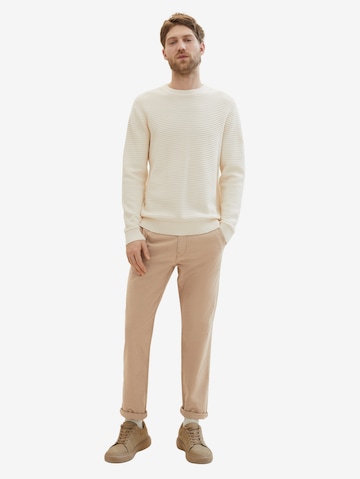 TOM TAILOR Regular Chino Pants in Beige