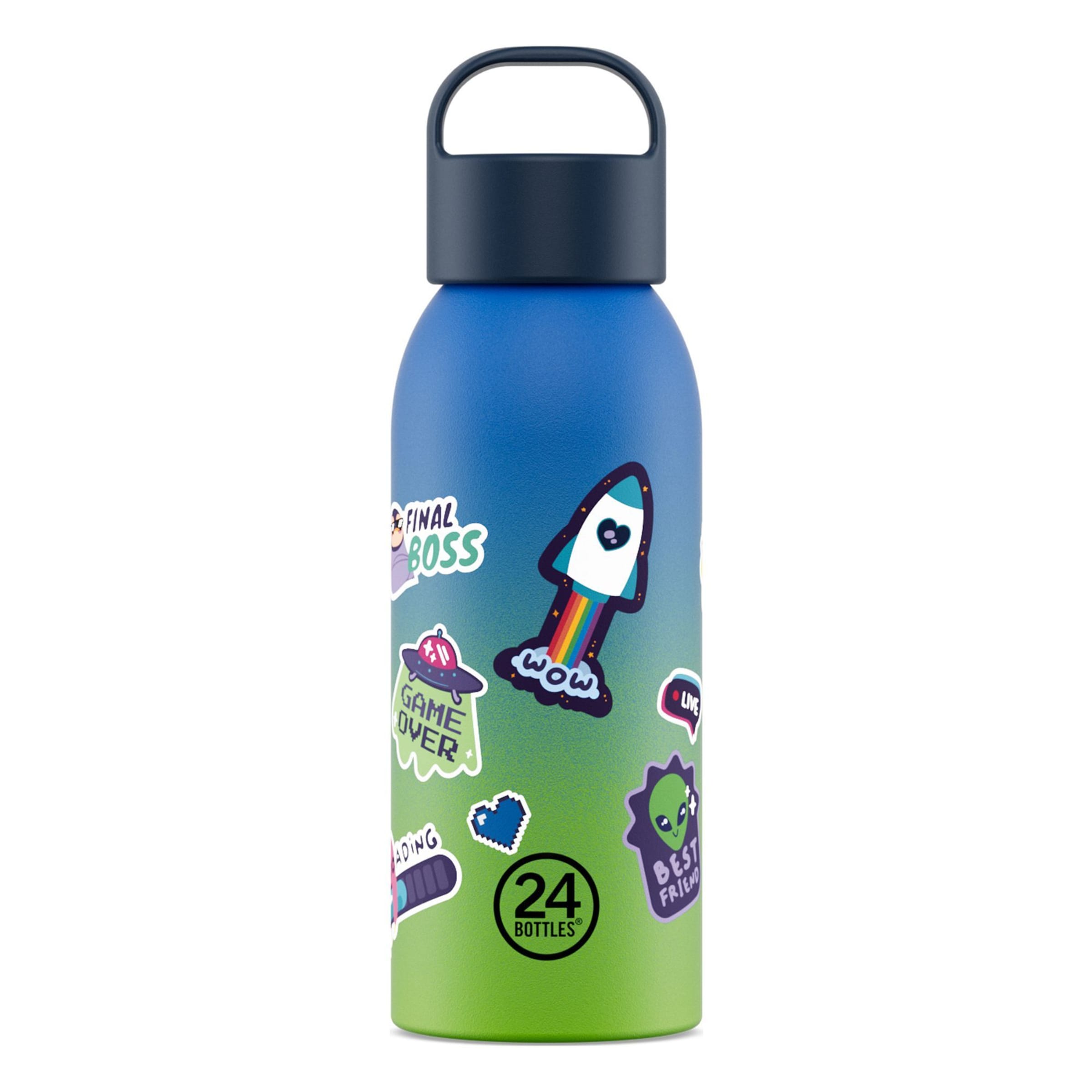 24Bottles Trinkflasche in Blau: Vorderseite