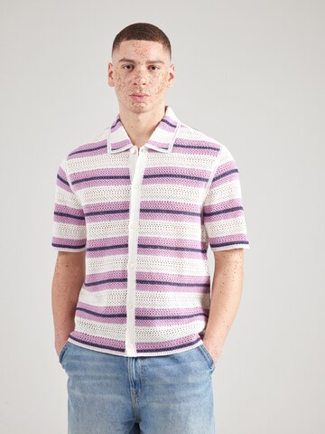 Vestes en maille Abercrombie & Fitch en rose : devant
