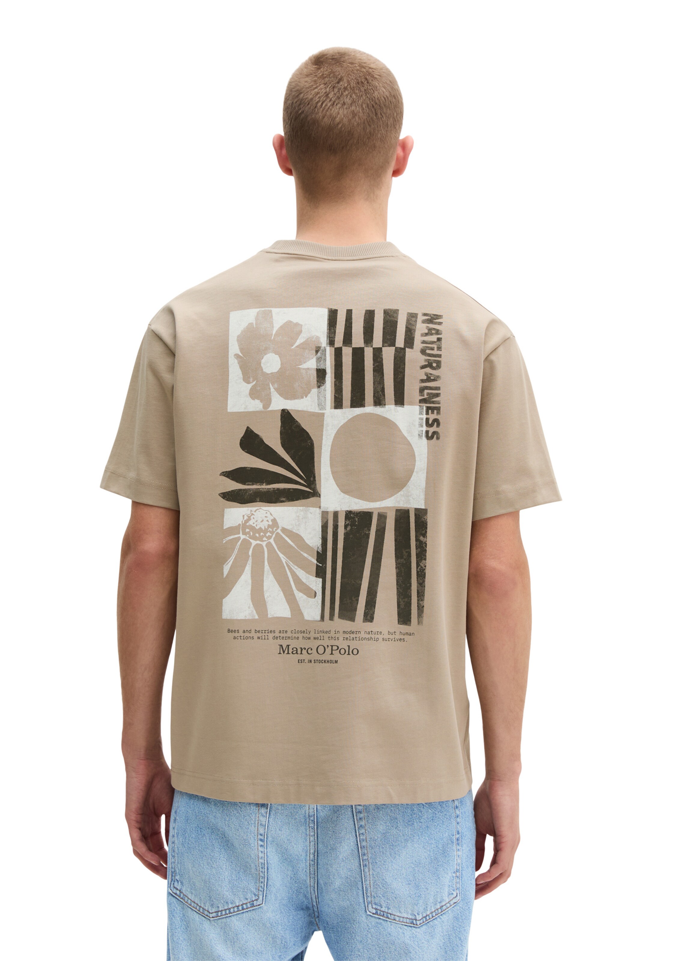 Marc O'Polo Shirt in Beige: front