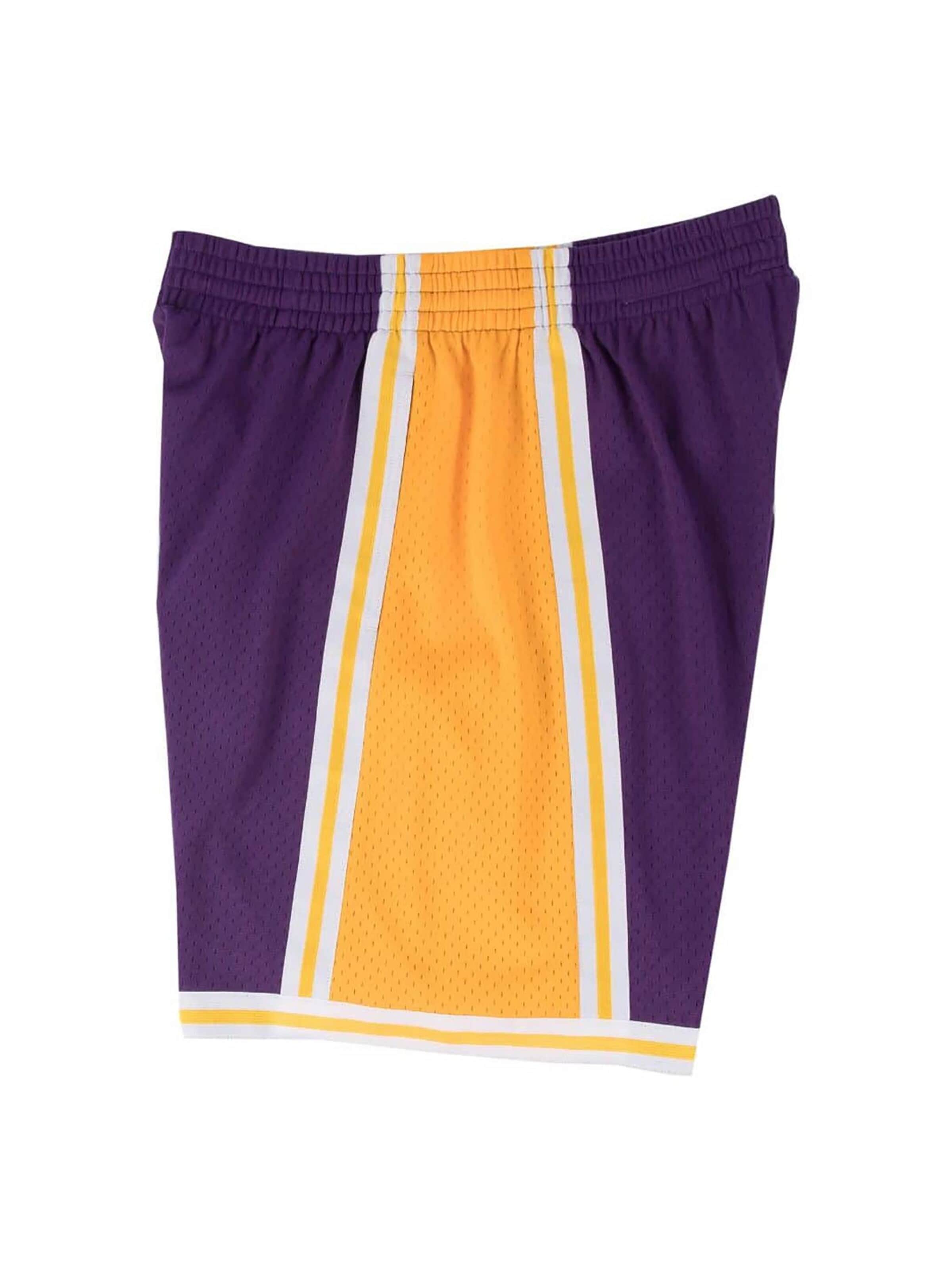 Regular Pantaloni sport 'Los Angeles Lakers' de la Mitchell & Ness pe galben