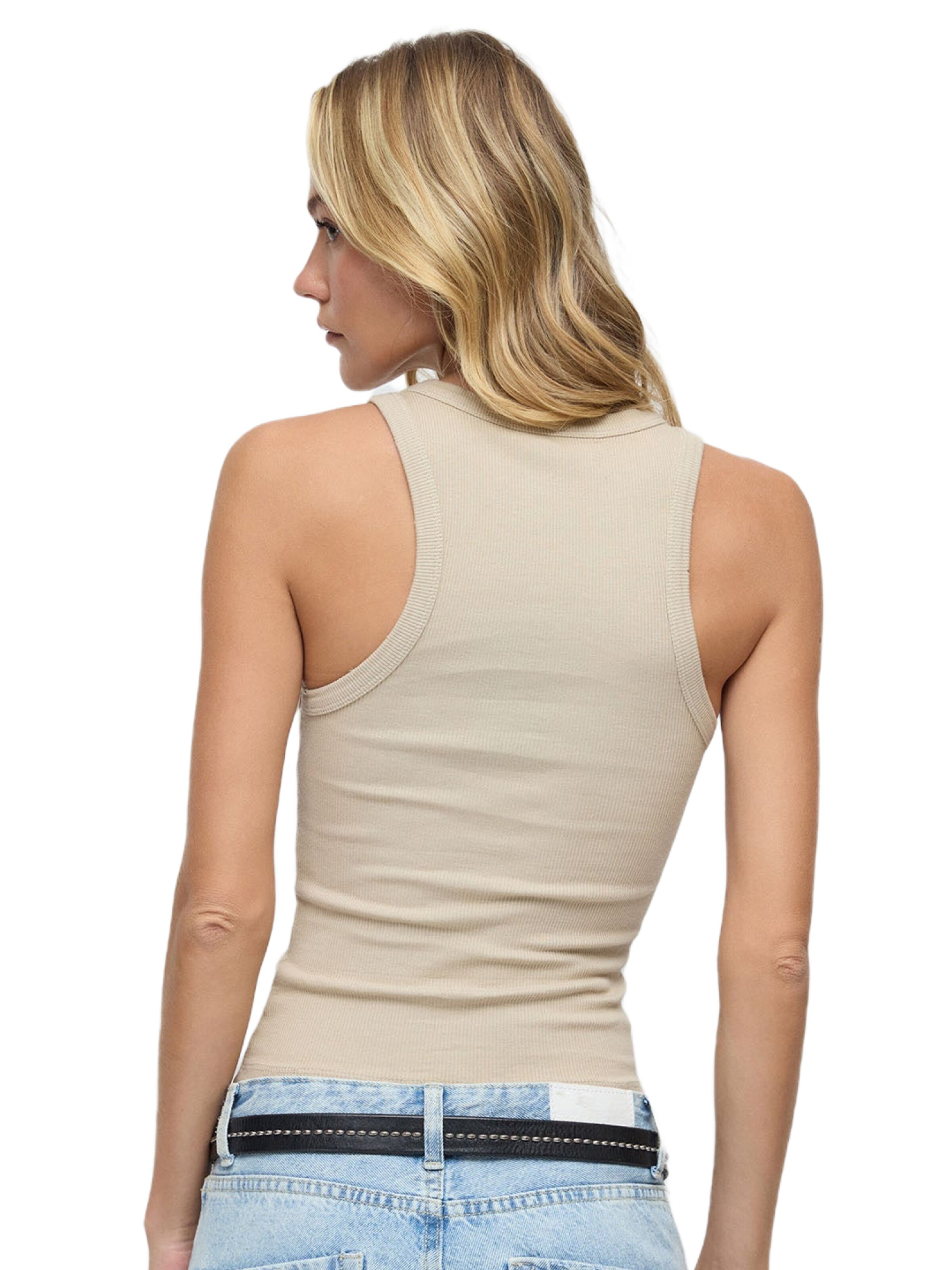 No Matter What Top in Beige