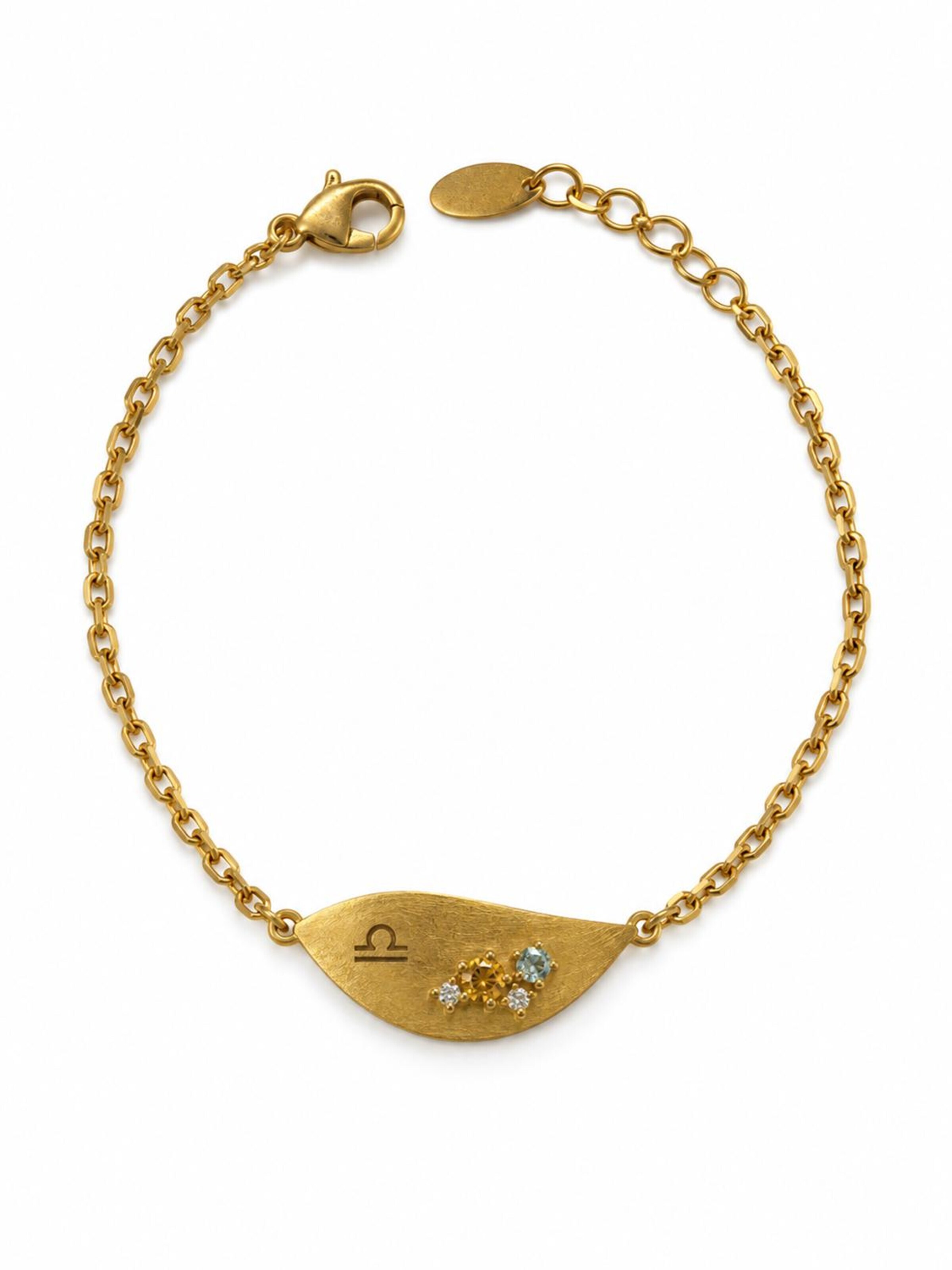 Sally Jane Jewelry Bracelet '18k Gold Plated Libra | Weegschaal Zodiac' in Gold: front