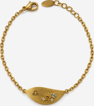 Bracelet '18k Gold Plated Libra | Weegschaal Zodiac' Sally Jane Jewelry en or : devant