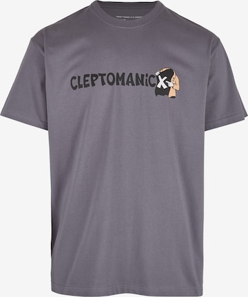 Cleptomanicx T-Shirt 'Cealer' in Grau: predná strana