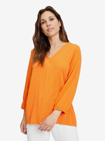 Cartoon Blouse in Orange: front