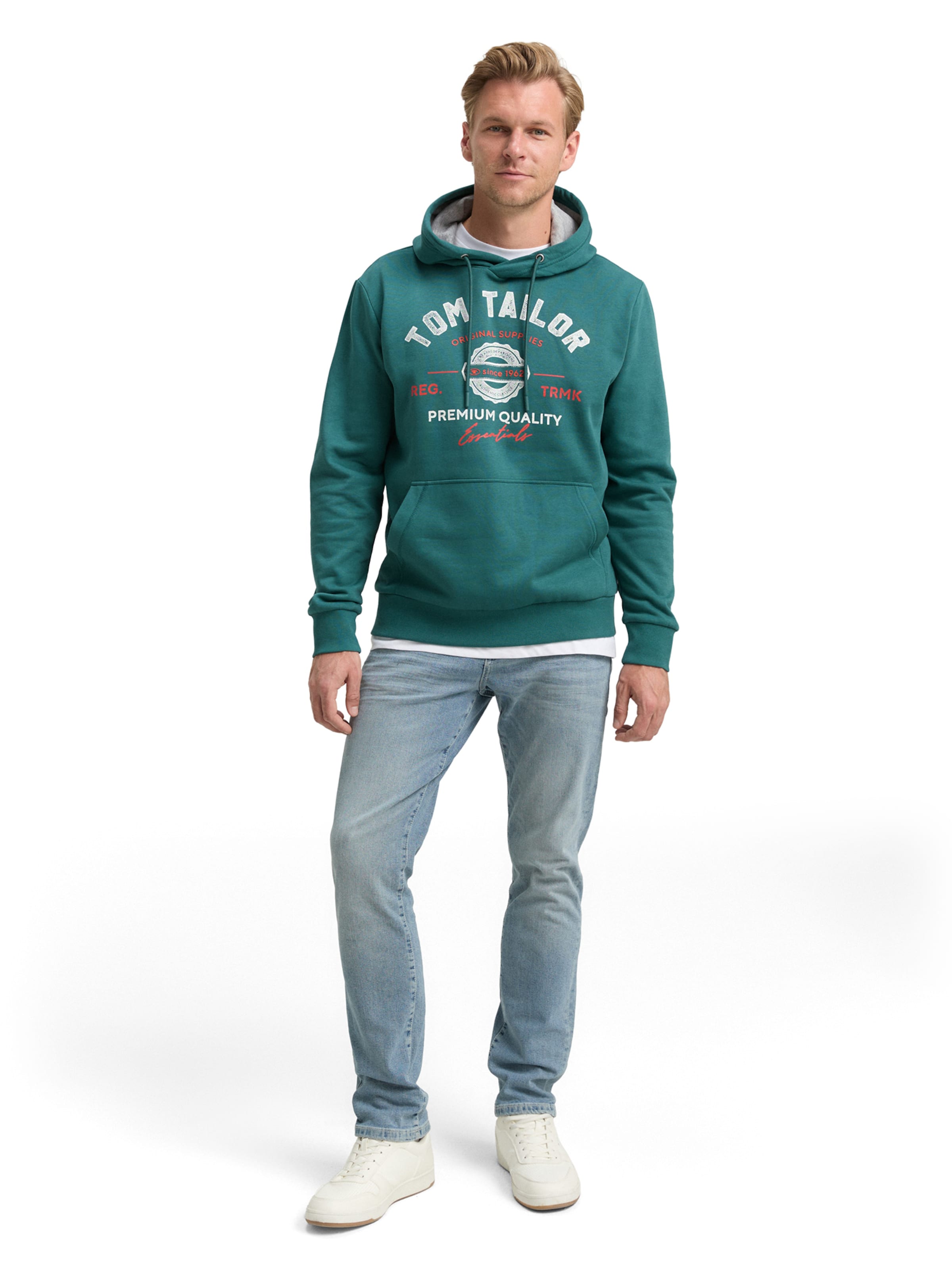 TOM TAILOR Sweatshirt in Green