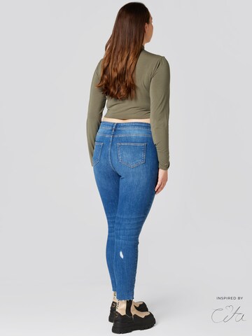 Guido Maria Kretschmer Curvy Skinny Jeans 'Cosette' in Blauw