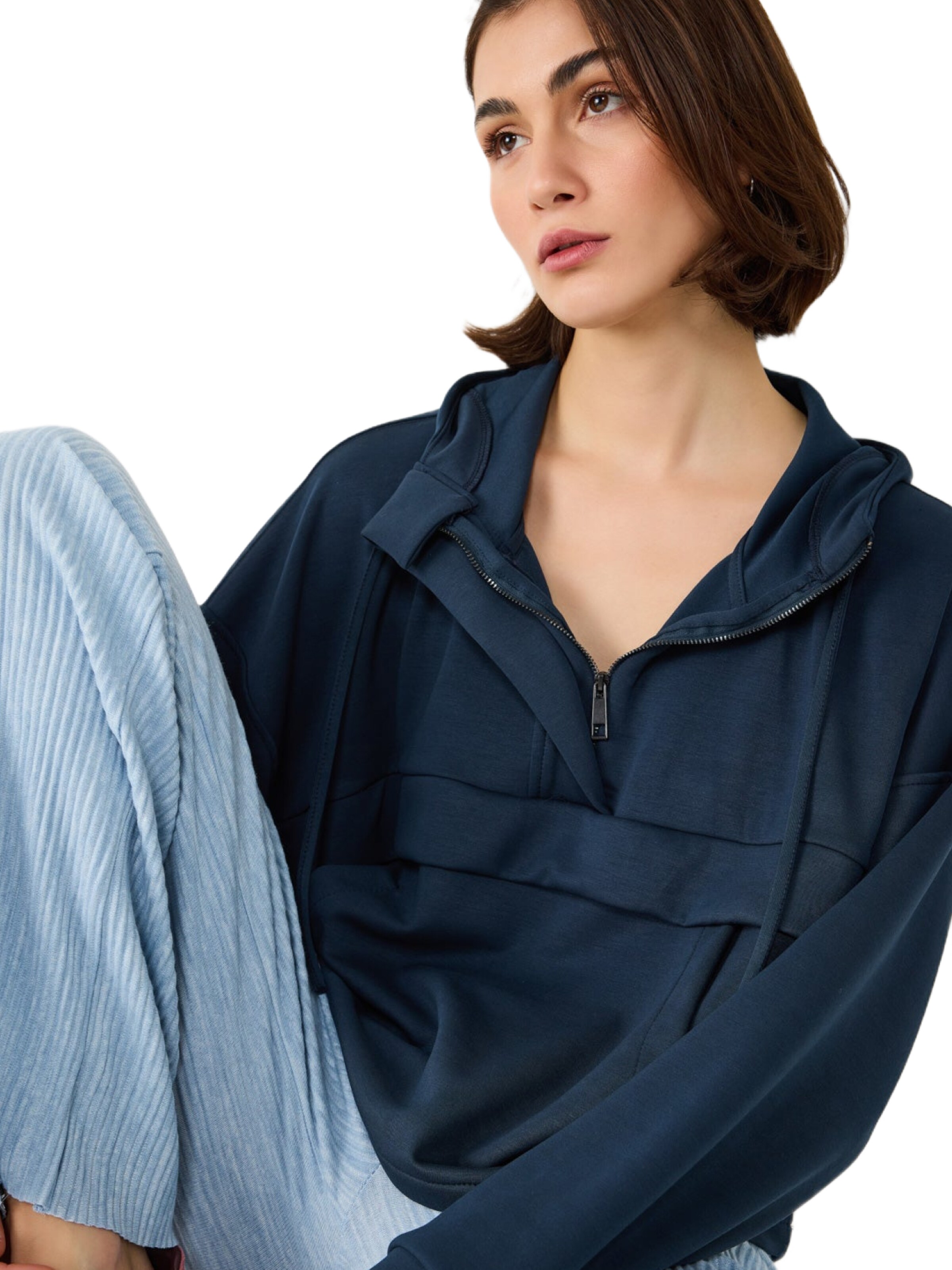 No Matter What Sweatshirt in Blauw