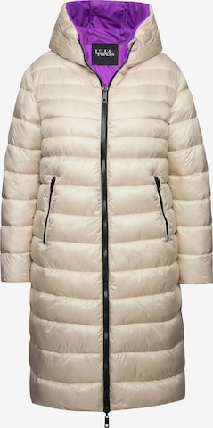 Ulla Popken Wintermantel in Beige: voorkant