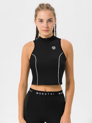 MOROTAI Sporttop 'Kansei Chrome' in Zwart