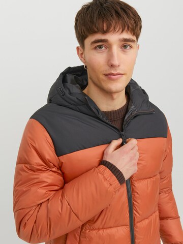 JACK & JONES Between-season jacket 'Toby' in Orange