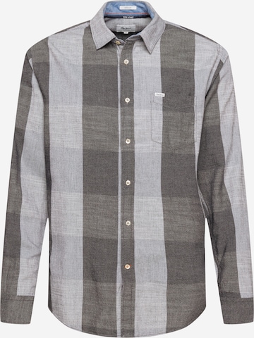 Pepe Jeans Regular fit Button Up Shirt 'BIG' in Grey: front