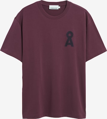 T-Shirt ARMEDANGELS en rouge : devant