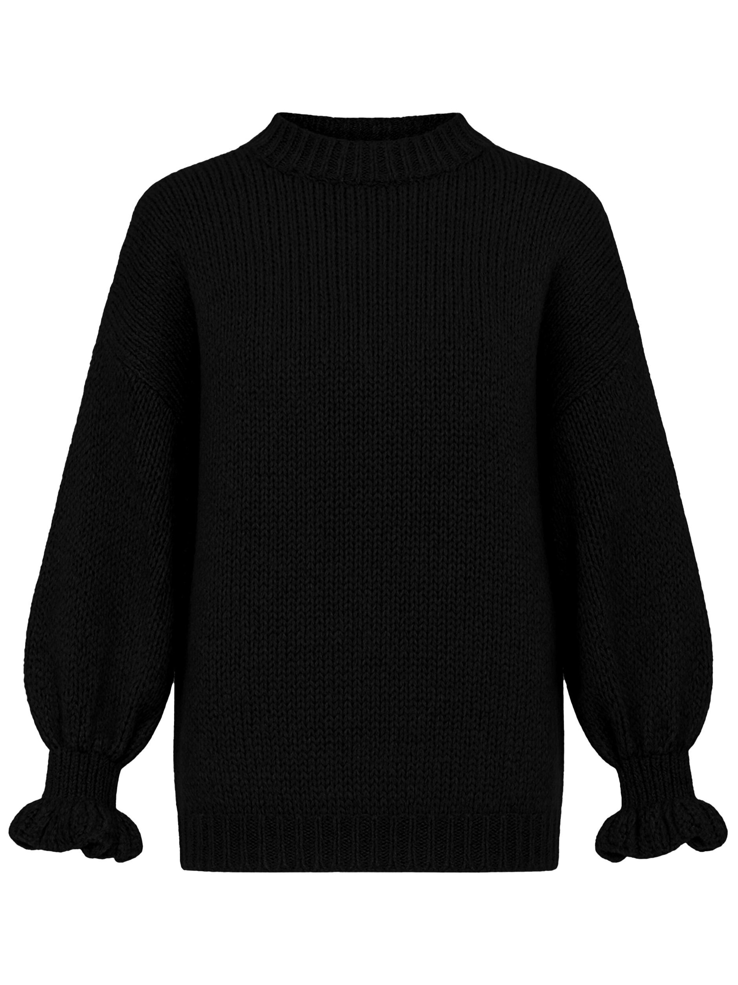 SASSYCLASSY Pullover in Schwarz: Vorderseite