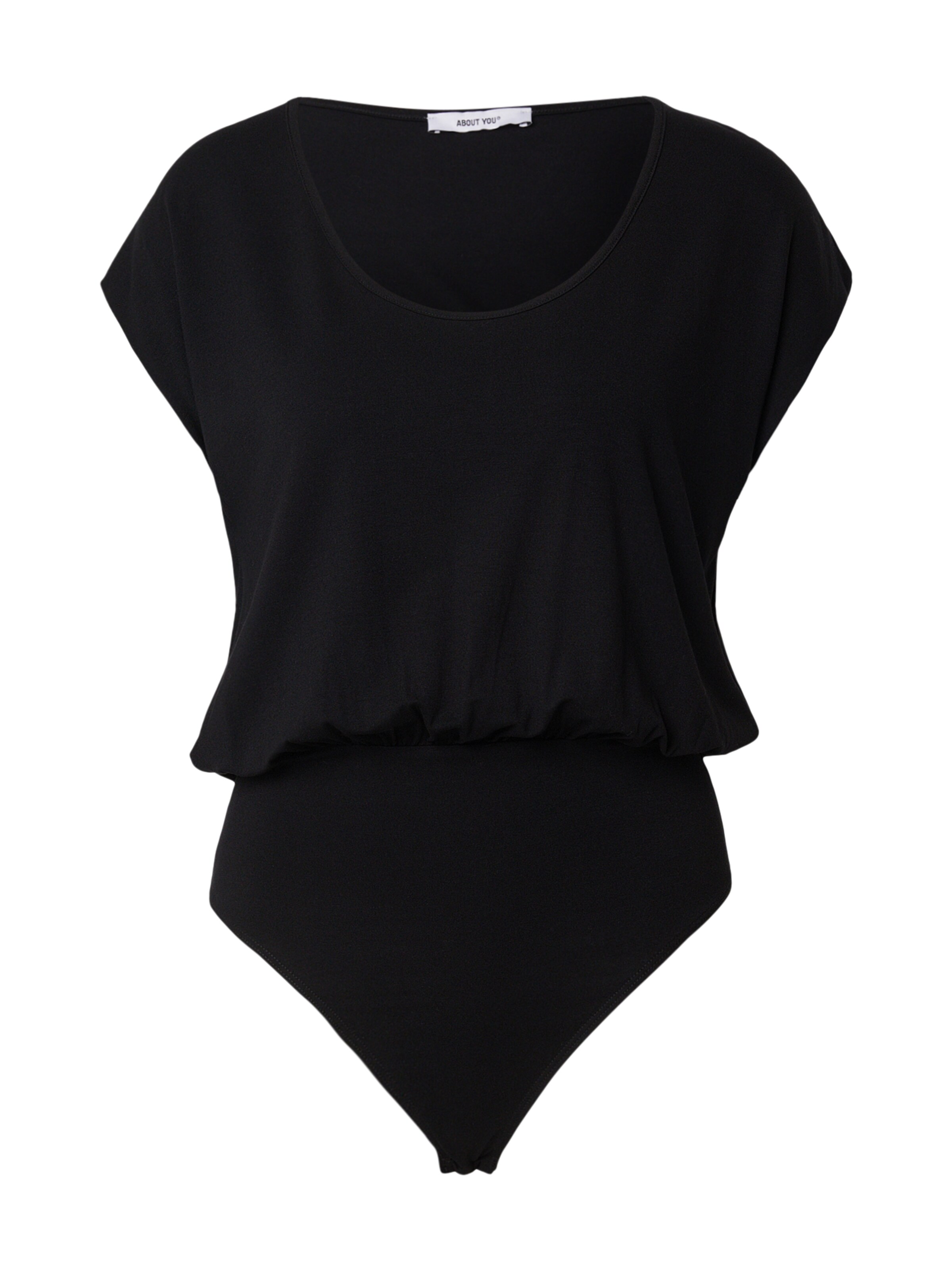 ABOUT YOU Bodi majica 'Gwenda' | črna barva: sprednja stran