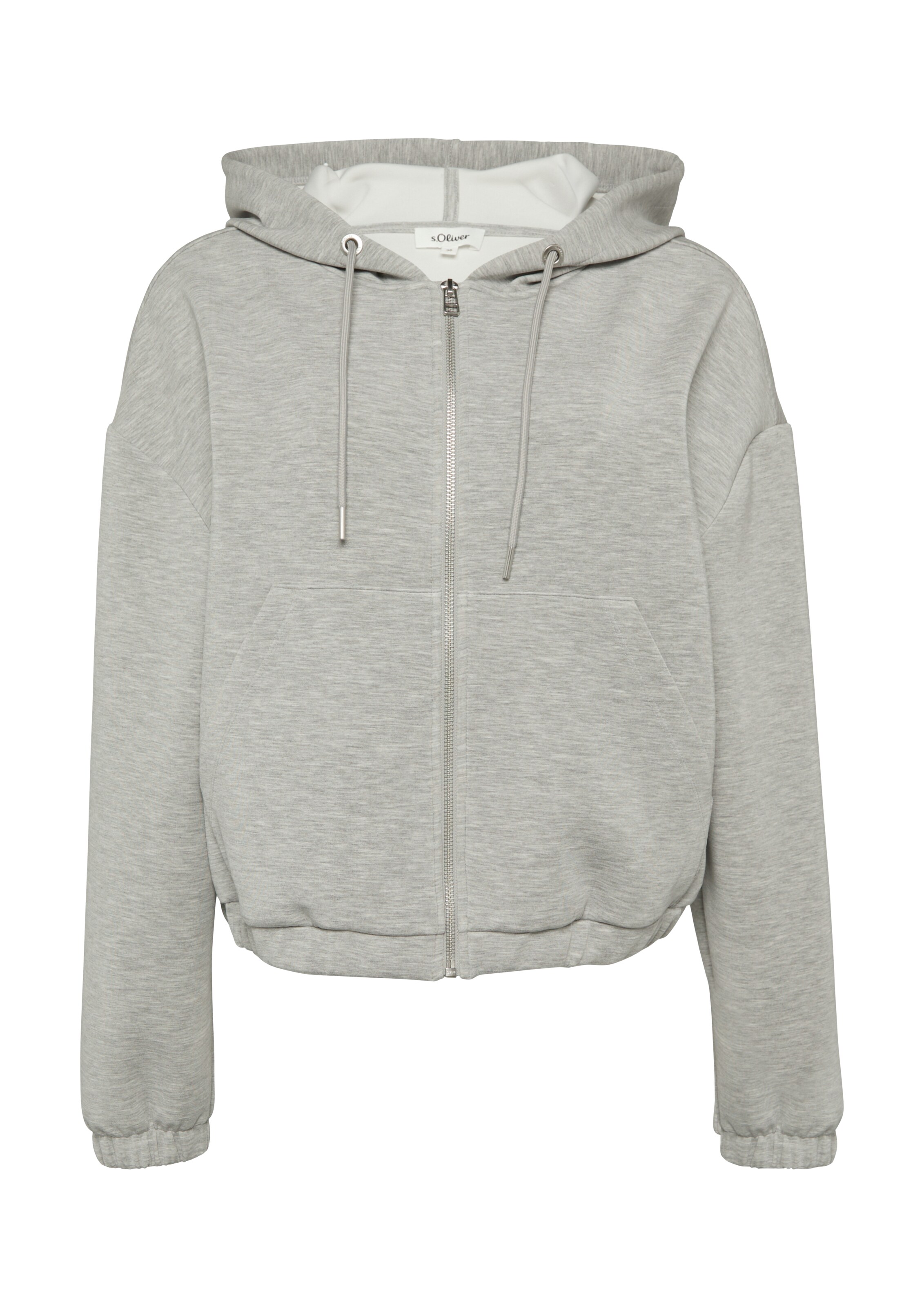 s.Oliver Sweatvest in Grijs: voorkant