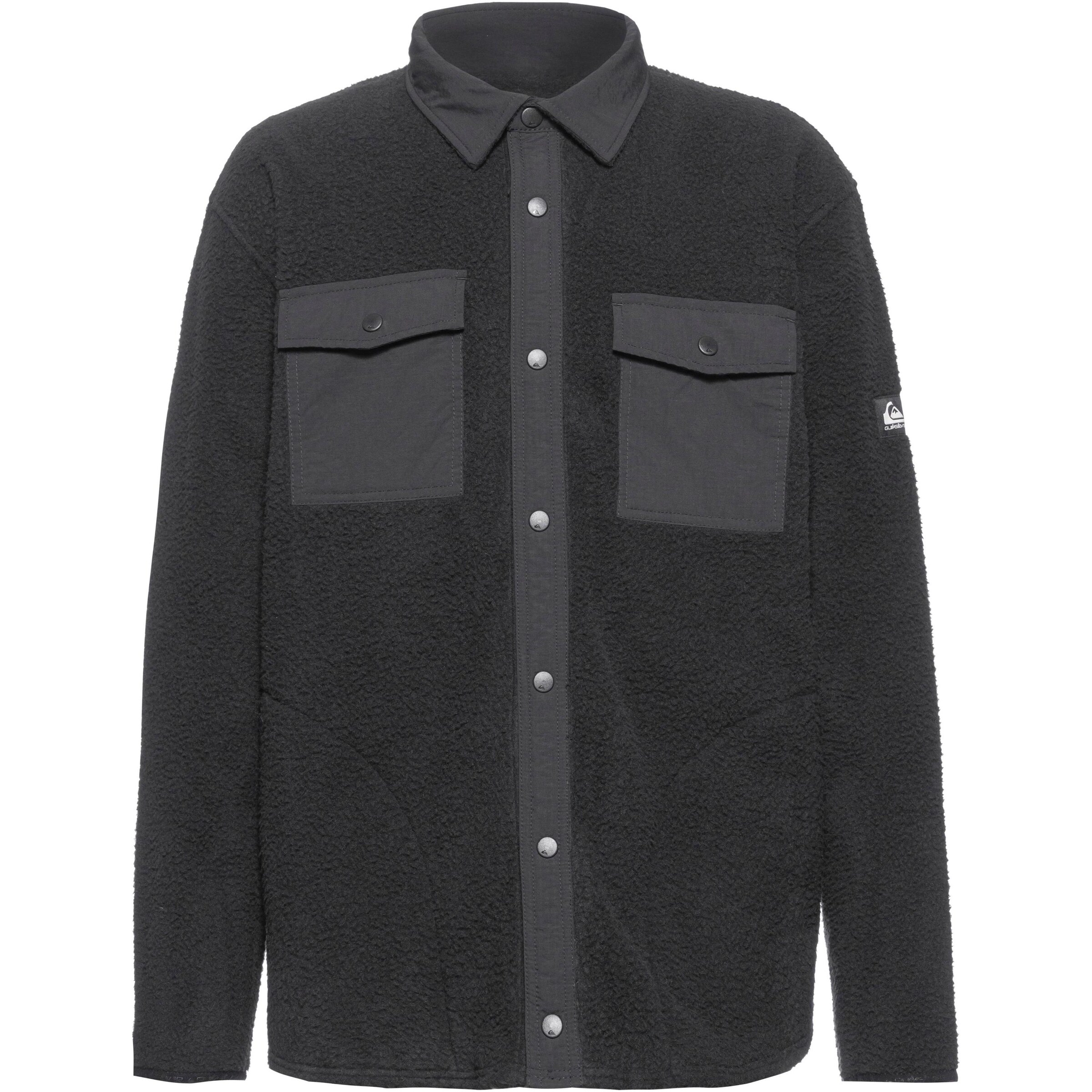 QUIKSILVER Button Up Shirt 'CLEAN COAST' in Black, Item view