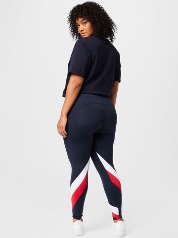 Tommy Hilfiger Curve Skinny Legginsy w kolorze niebieski