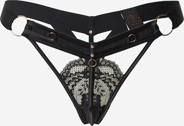 Hunkemöller Stringit 'Emmeline' värissä musta: etupuoli