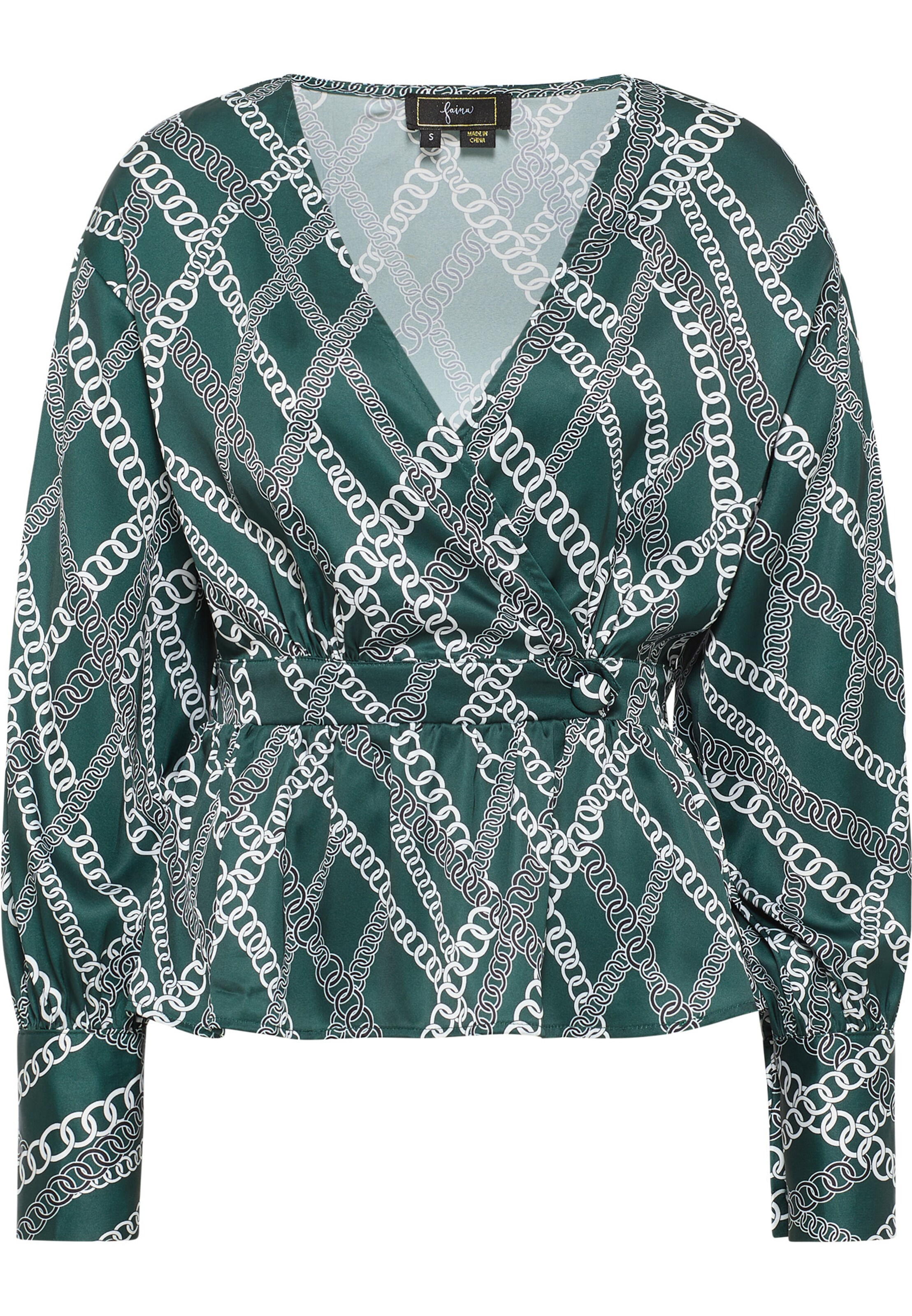 faina Blouse in Green: front