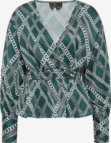 faina Blouse in Groen: voorkant