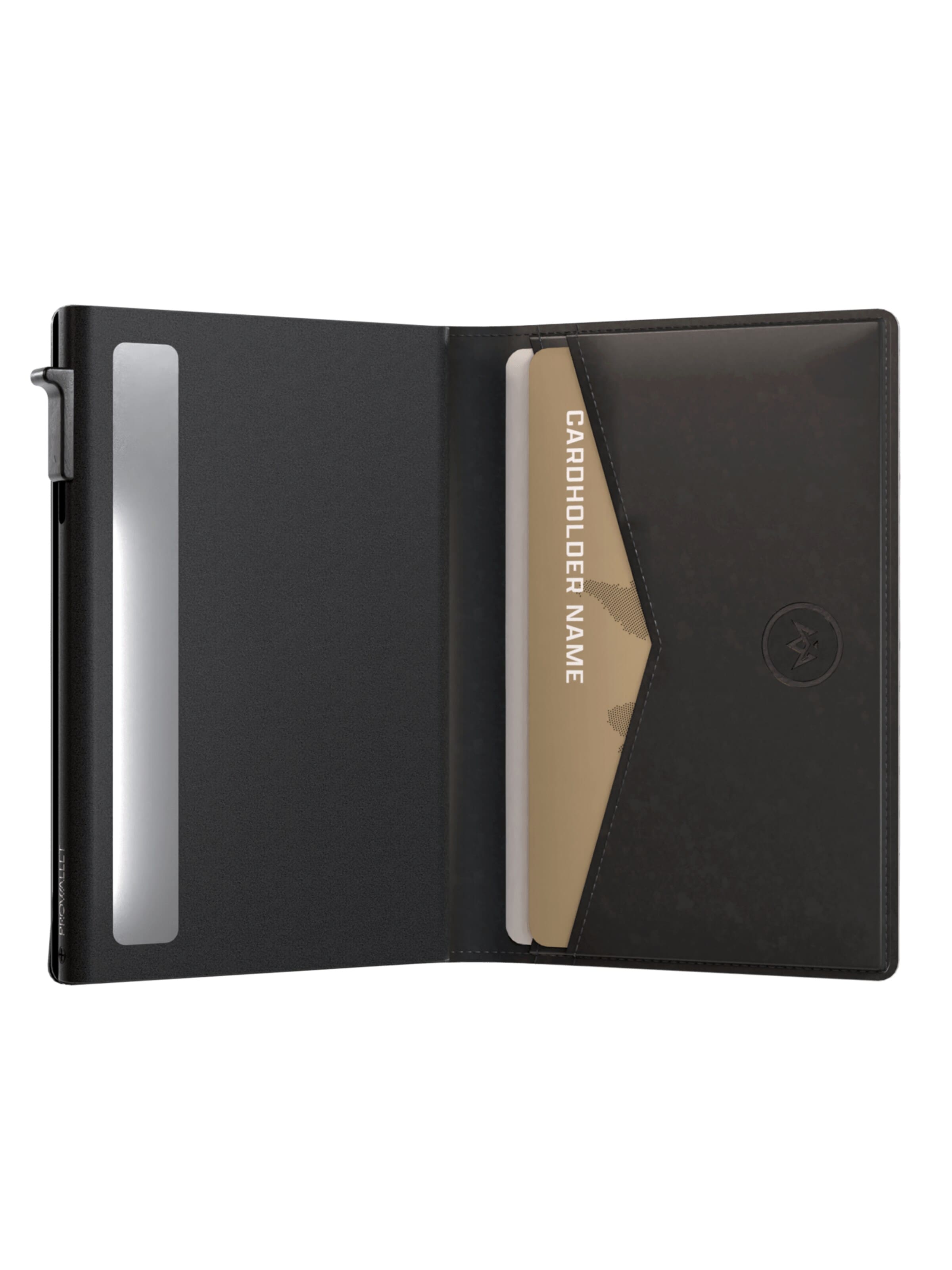 Prowallet Wallet 'Pasjeshouder Slim Woven' in Black