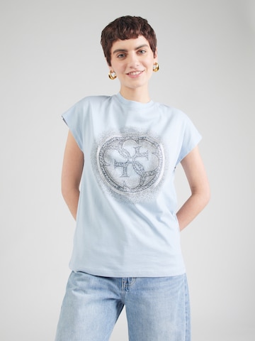 GUESS - Camisa em azul: frente