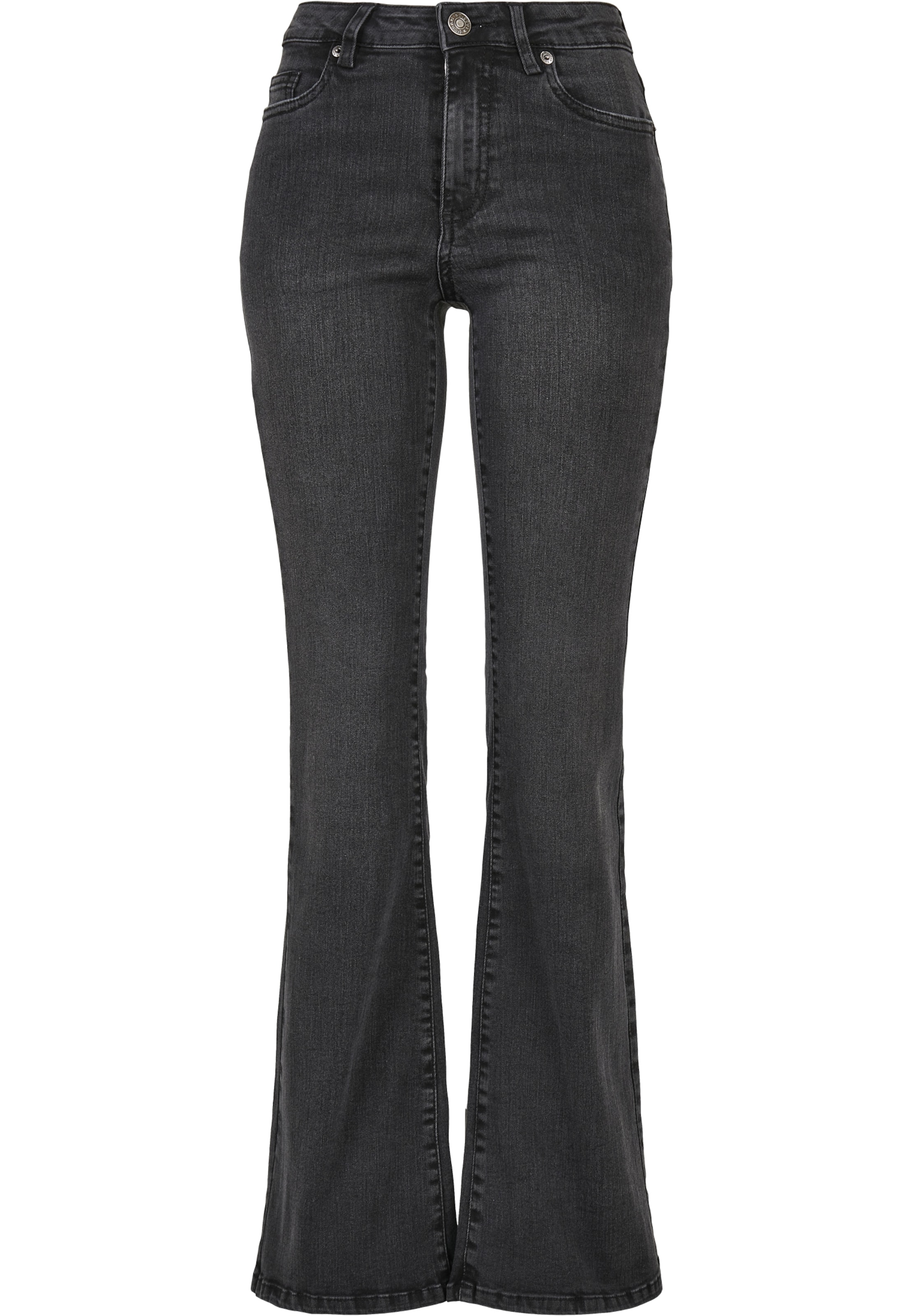 Urban Classics Flared Jeans in Grau: Vorderseite