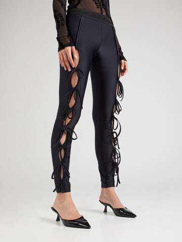 Versace Jeans Couture Skinny Κολάν σε μαύρο: μπροστά