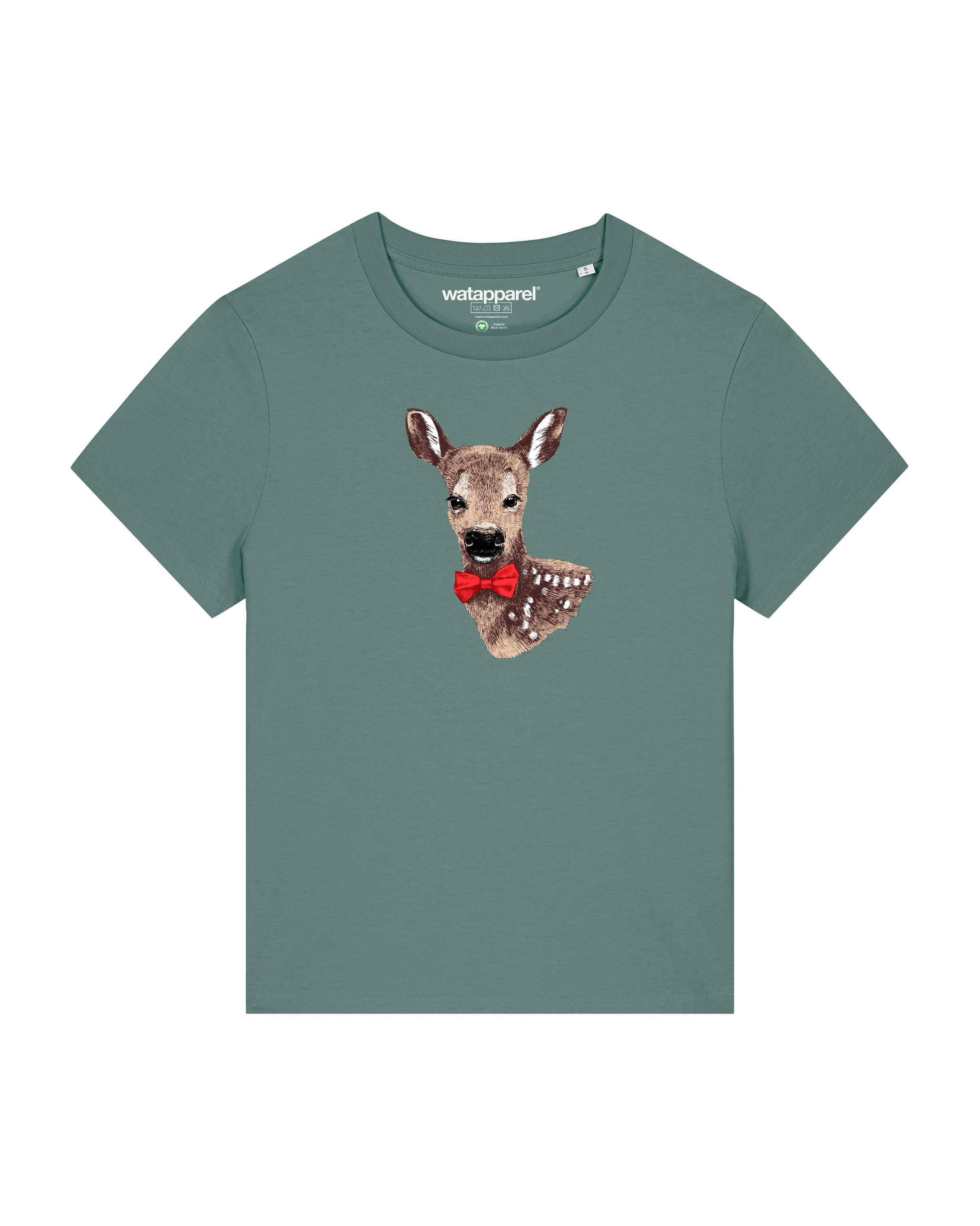 Watapparel Shirt 'Rehkitz' in Groen: voorkant