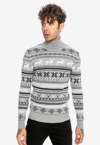 Redbridge Sweater 'Burton' in Grey: front
