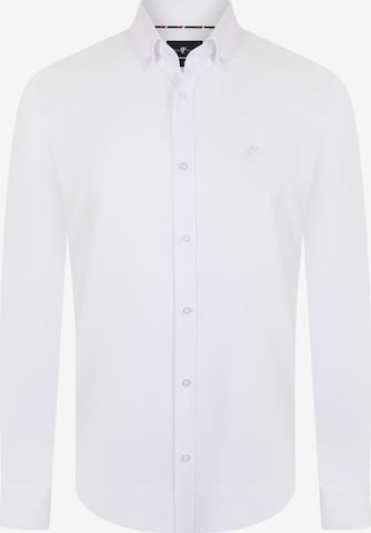 Camicia 'Dylan' di DENIM CULTURE in bianco: frontale