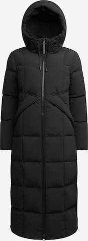 Veste outdoor ' Black Star Extra Long Puffer Matt ' JACK1T en noir : devant
