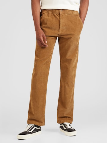 Regular Pantalon HOLLISTER en marron : devant